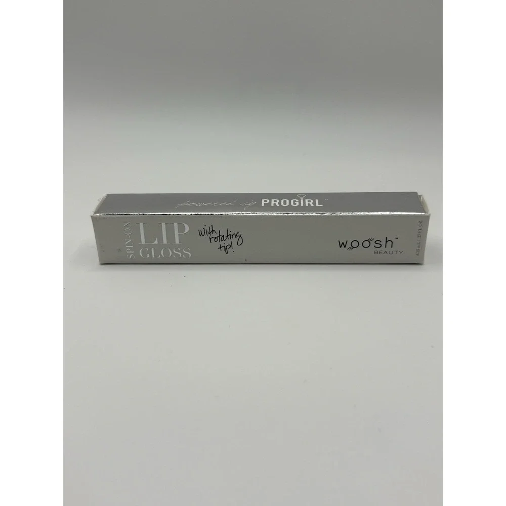 Woosh Beauty Spin-On Lip Gloss Pink Natural Mineral Oil-Free Fragrance-Free NIB